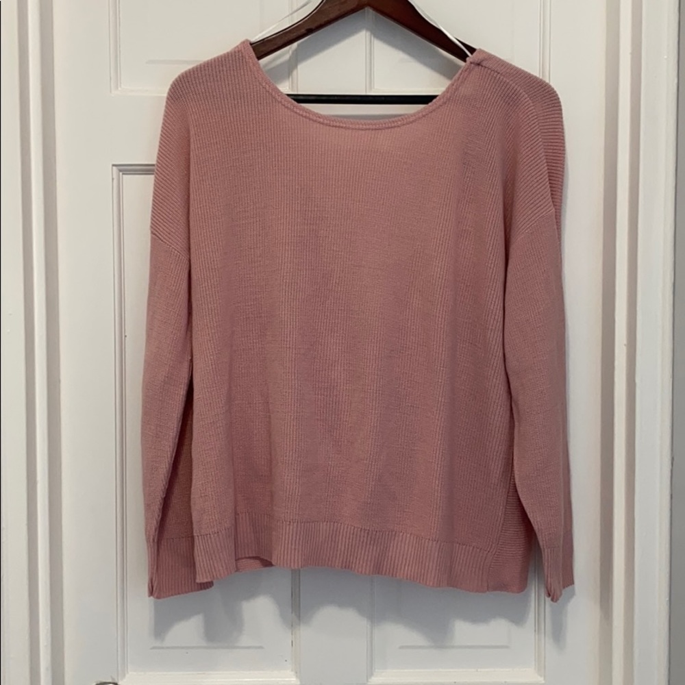 Blush twist back sweater - Picture 2 of 2